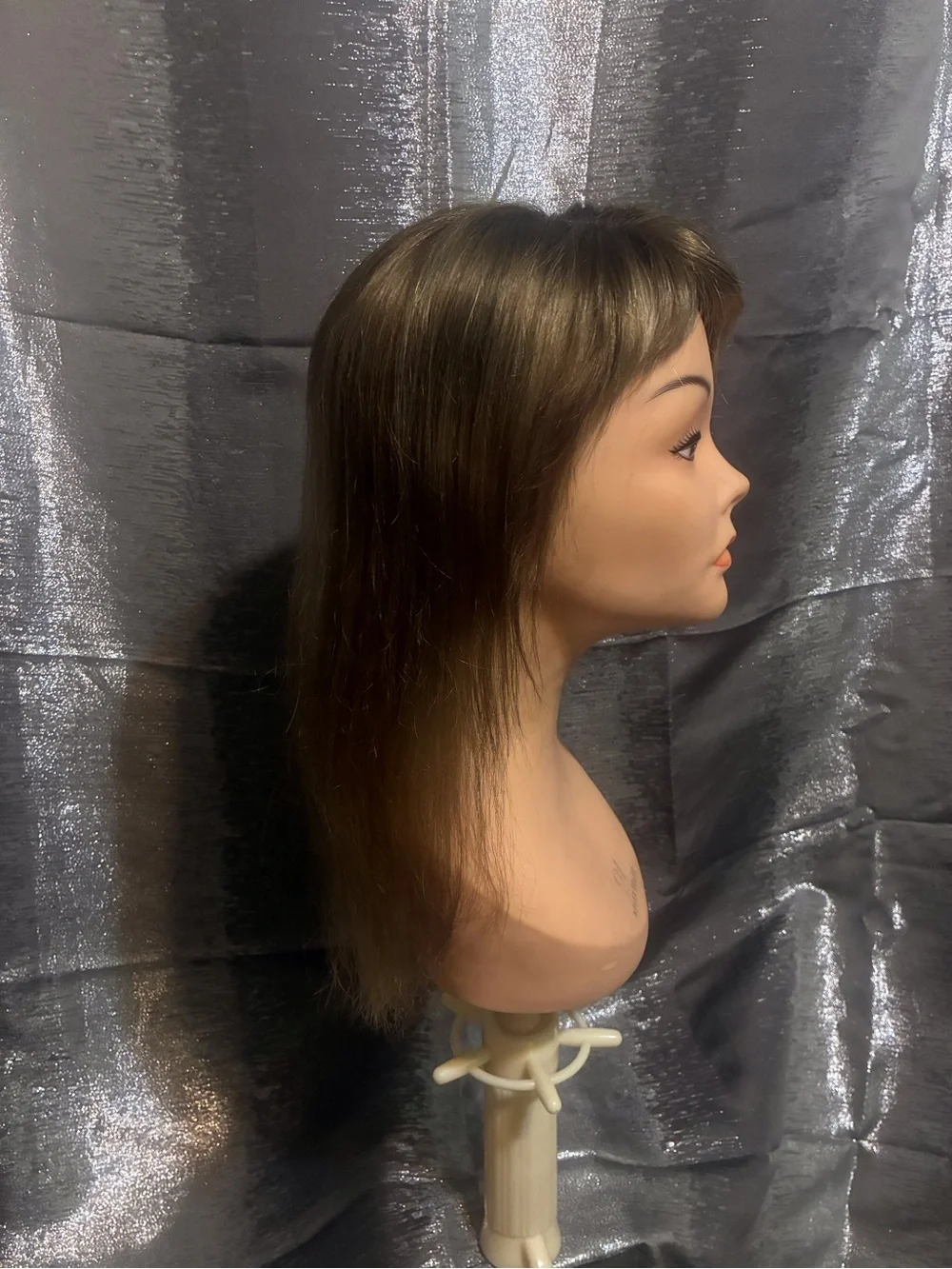 Lauren Ashtyn collection brown with Bangs